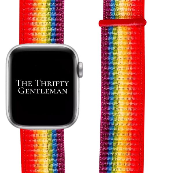 Nylon Sport Strap Apple Watch - Rainbow
