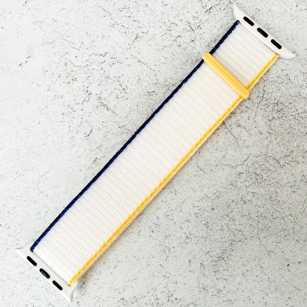 Nylon Sport Strap Apple Watch - Sea Salt White
