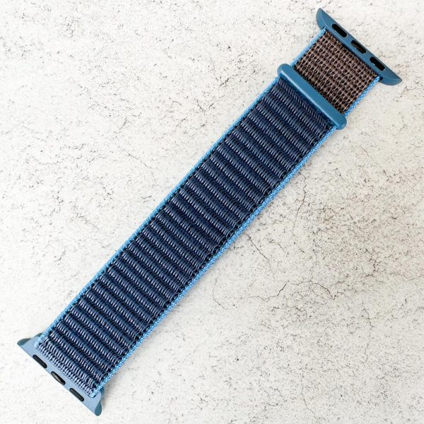 Nylon Sport Strap Apple Watch - Surf Blue