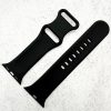 Silicone Floral Engraved Watch Strap Apple Watch - Starlight White / Black