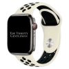 Silicone Sport Watch Strap Apple Watch - Antique White / Black