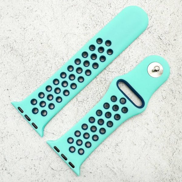 silicone-sport-watch-band-for-apple-watch-in-aqua-navy-blue-2.jpg Silicone Sport Watch Strap Apple Watch - Aqua / Navy Blue