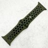 Silicone Sport Watch Strap Apple Watch - Army Green / Black