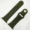 Silicone Sport Watch Strap Apple Watch - Army Green / Black