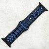 Silicone Sport Watch Strap Apple Watch - Black / Blue