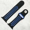 Silicone Sport Watch Strap Apple Watch - Black / Blue