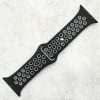 Silicone Sport Watch Strap Apple Watch - Black / Grey