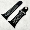 Silicone Sport Watch Strap Apple Watch - Black / Grey