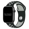 Silicone Sport Watch Strap Apple Watch - Black / Grey