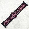 Silicone Sport Watch Strap Apple Watch - Black / Pink