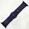 Silicone Sport Watch Strap Apple Watch - Black / Purple