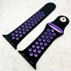 Silicone Sport Watch Strap Apple Watch - Black / Purple