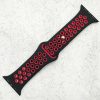 Silicone Sport Watch Strap Apple Watch - Black / Red