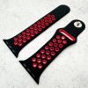 Silicone Sport Watch Strap Apple Watch - Black / Red