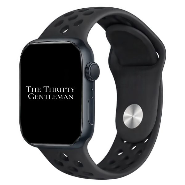 Silicone Sport Watch Strap Apple Watch - Black