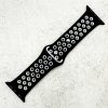 Silicone Sport Watch Strap Apple Watch - Black / White