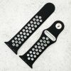Silicone Sport Watch Strap Apple Watch - Black / White