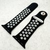 Silicone Sport Watch Strap Apple Watch - Black / White