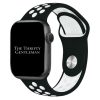 Silicone Sport Watch Strap Apple Watch - Black / White