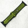 Silicone Sport Watch Strap Apple Watch - Black / Yellow