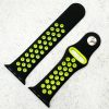 Silicone Sport Watch Strap Apple Watch - Black / Yellow
