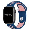 Silicone Sport Watch Strap Apple Watch - Blue / Pink