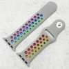 Silicone Sport Watch Strap Apple Watch - Grey / Rainbow