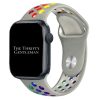 Silicone Sport Watch Strap Apple Watch - Grey / Rainbow