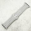 Silicone Sport Watch Strap Apple Watch - Grey / White