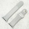 Silicone Sport Watch Strap Apple Watch - Grey / White