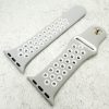 Silicone Sport Watch Strap Apple Watch - Grey / White