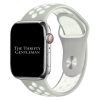 Silicone Sport Watch Strap Apple Watch - Grey / White