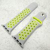 Silicone Sport Watch Strap Apple Watch - Grey / Yellow