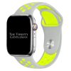 Silicone Sport Watch Strap Apple Watch - Grey / Yellow