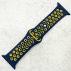 Silicone Sport Watch Strap Apple Watch - Navy Blue / Yellow
