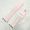 Silicone Sport Watch Strap Apple Watch - Pink / White