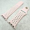 Silicone Sport Watch Strap Apple Watch - Pink / White