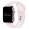 Silicone Sport Watch Strap Apple Watch - Pink / White
