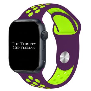Silicone Sport Watch Strap Apple Watch - Purple / Green