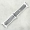 Silicone Sport Watch Strap Apple Watch - White / Black