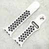 Silicone Sport Watch Strap Apple Watch - White / Black