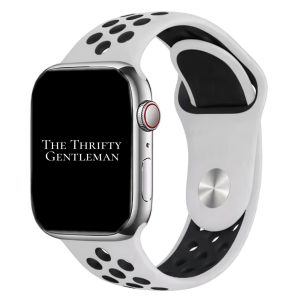 Silicone Sport Watch Strap Apple Watch - White / Black