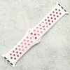 Silicone Sport Watch Strap Apple Watch - White / Pink