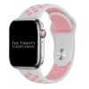 Silicone Sport Watch Strap Apple Watch - White / Pink