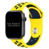 Silicone Sport Watch Strap Apple Watch - Yellow / Navy Blue