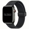 Silicone Strap With Magnetic Clasp Apple Watch - Black