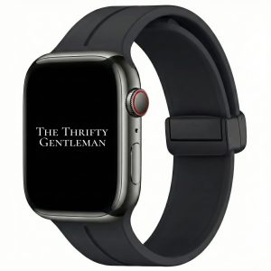 Silicone Strap With Magnetic Clasp Apple Watch - Black
