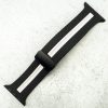 Silicone Strap With Magnetic Clasp Apple Watch - Black / White