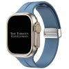 Silicone Strap With Magnetic Clasp Apple Watch - Blue