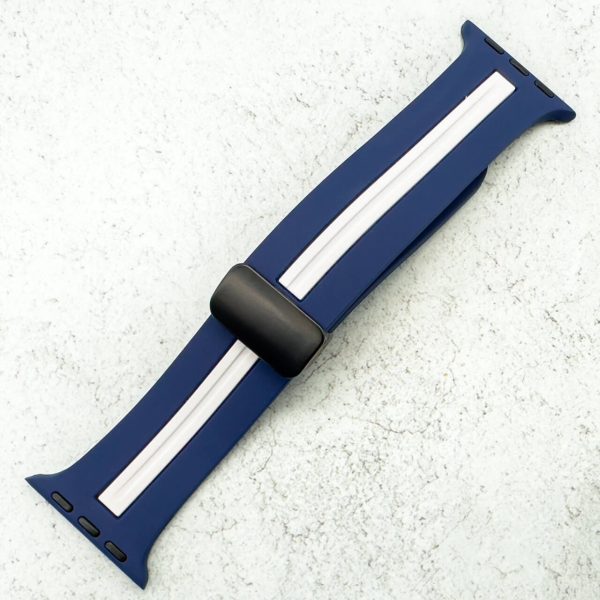 silicone-strap-with-magnetic-clasp-for-apple-watch-blue-white-1.jpg Silicone Strap With Magnetic Clasp Apple Watch - Blue / White